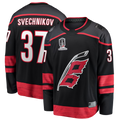 Fenge C.Hurricanes #37 Andrei Svechnikov Black 2026 Stanley Cup Champions Home Breakaway Stitched Jerseys