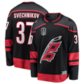 Fenge C.Hurricanes #37 Andrei Svechnikov Black 2026 Stanley Cup Final Home Breakaway Stitched Jerseys
