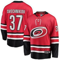 Fenge C.Hurricanes #37 Andrei Svechnikov Red Alternate Breakaway Player Stitched Jerseys