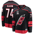 Fenge C.Hurricanes #74 Jaccob Slavin Black 2026 Stanley Cup Champions Home Breakaway Stitched Jerseys