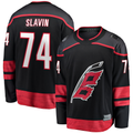 Fenge C.Hurricanes #74 Jaccob Slavin Black Home Breakaway Player Stitched Jerseys