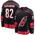 Fenge C.Hurricanes #82 Jesperi Kotkaniemi Black Home Breakaway Player Stitched Jerseys