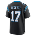 Fenge C.Panthers #17 Xavier Legette Black Team Game Player Stitched Jerseys