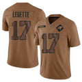 Fenge C.Panthers #17 Xavier Legette Player Brown Salute To Service Limited Stitched Jerseys