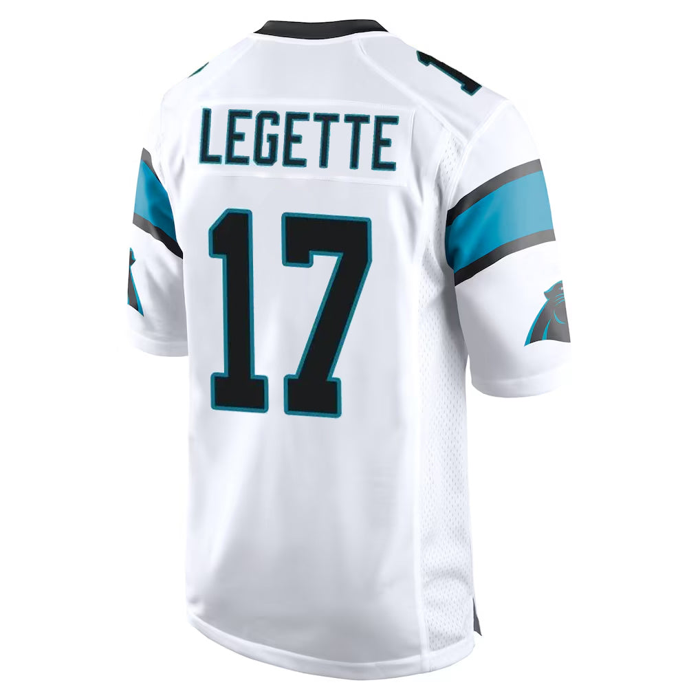 Fenge C.Panthers #17 Xavier Legette Player White Game Stitched Jerseys