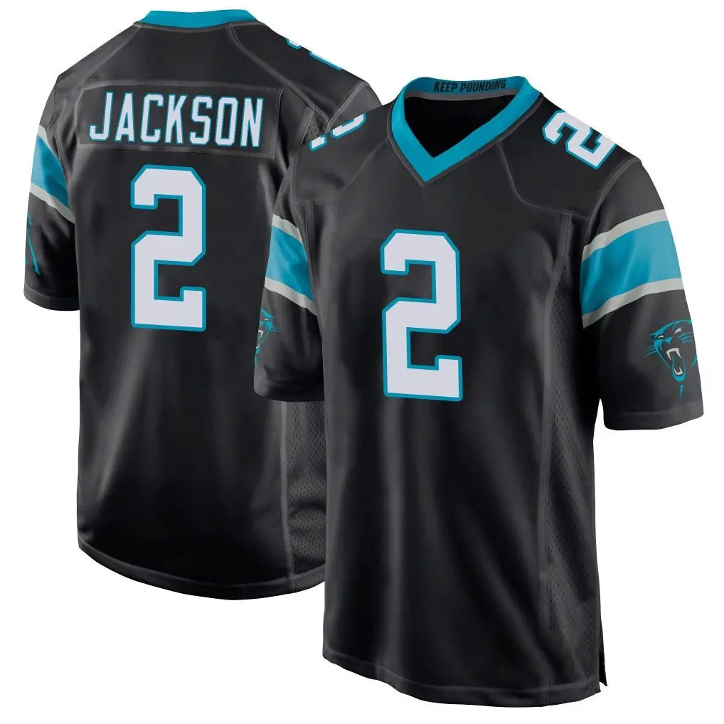 Fenge C.Panthers #2 Mike Jackson Player Black Game Stitched Jerseys