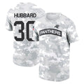 Fenge C.Panthers #30 Chuba Hubbard Player Salute to Service Hoodies & T-Shirts Stitched Jerseys