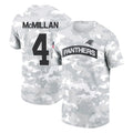 Fenge C.Panthers #4 Tetairoa McMillan Player Arctic Camo Salute to Service T-Shirt Hoodies Stitched Jerseys