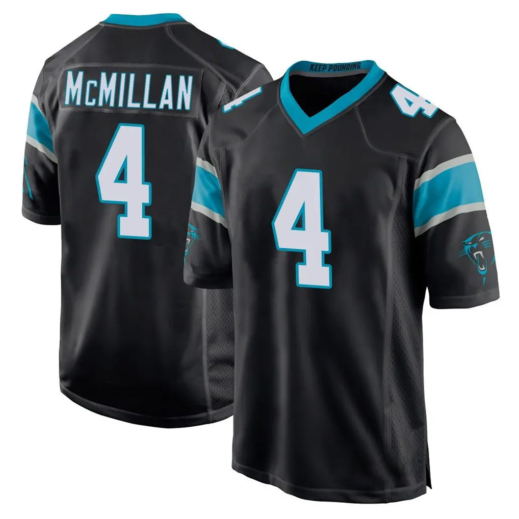 Fenge C.Panthers #4 Tetairoa McMillan Player Black Game Stitched Jerseys