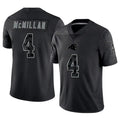Fenge C.Panthers #4 Tetairoa McMillan Player Black REFLECTIVE Limited Stitched Jerseys