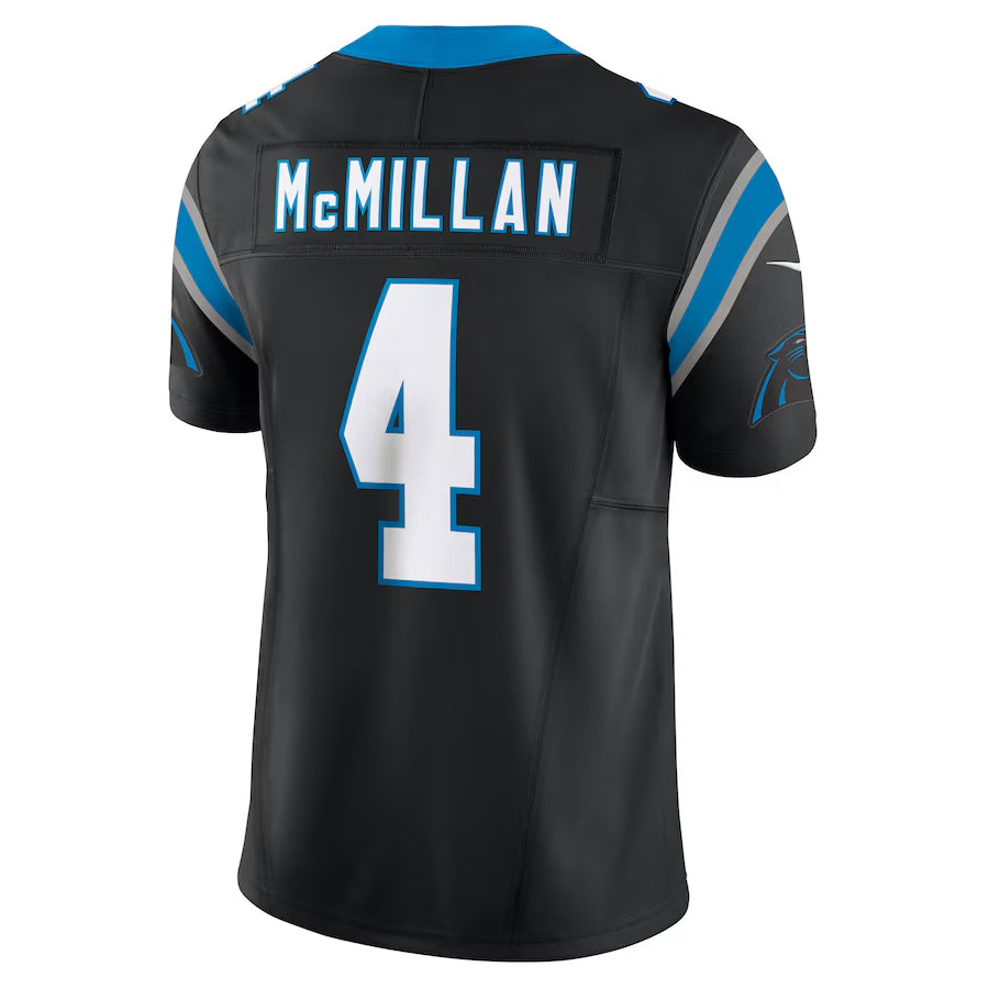 Fenge C.Panthers #4 Tetairoa McMillan Player Black Vapor F.U.S.E. Limited Stitched Jerseys
