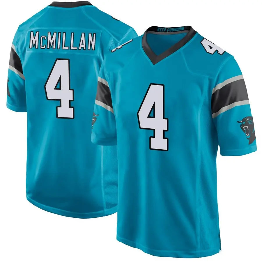 Fenge C.Panthers #4 Tetairoa McMillan Player Blue Game Stitched Jerseys