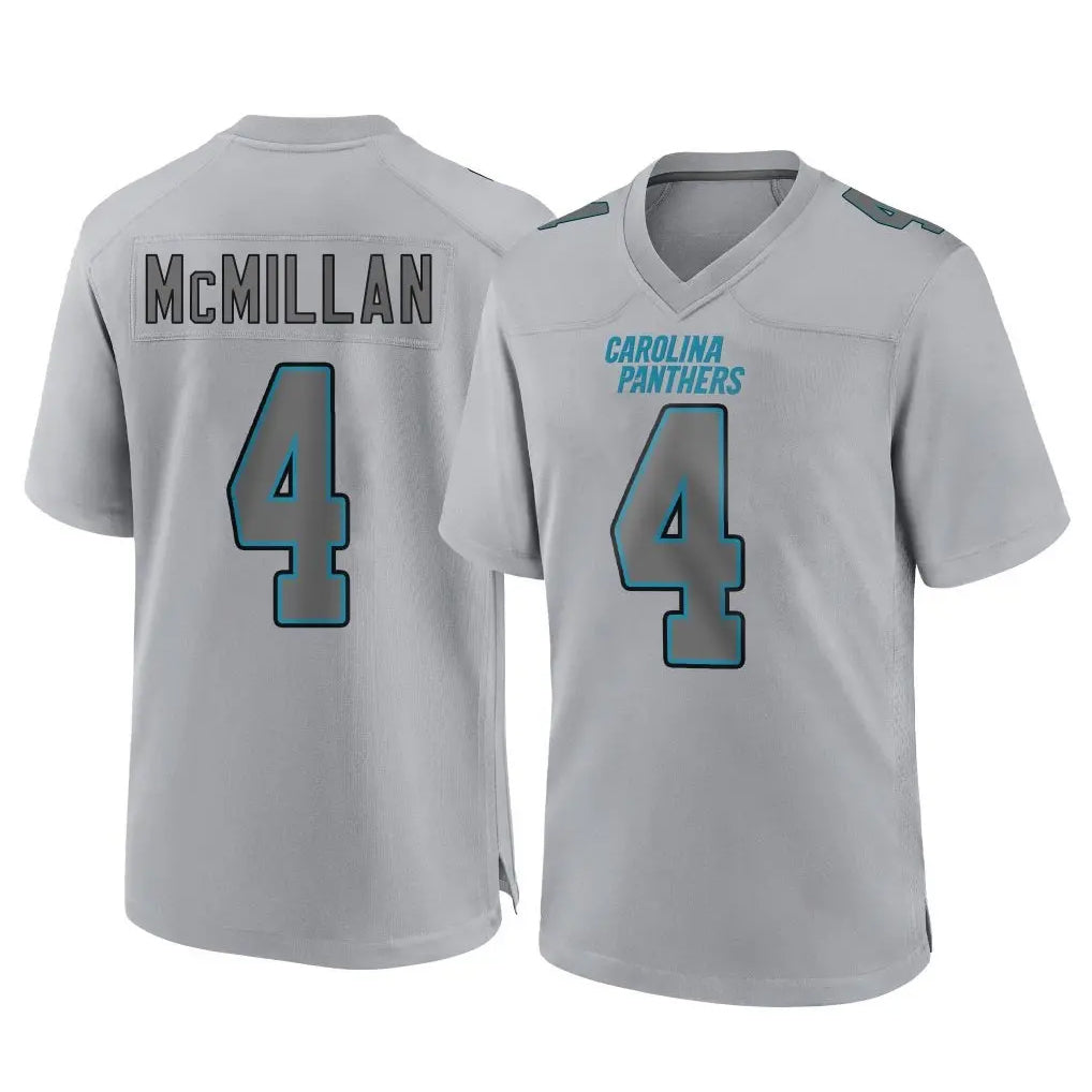 Fenge C.Panthers #4 Tetairoa McMillan Player Gray Atmosphere Fashion Game Stitched Jerseys