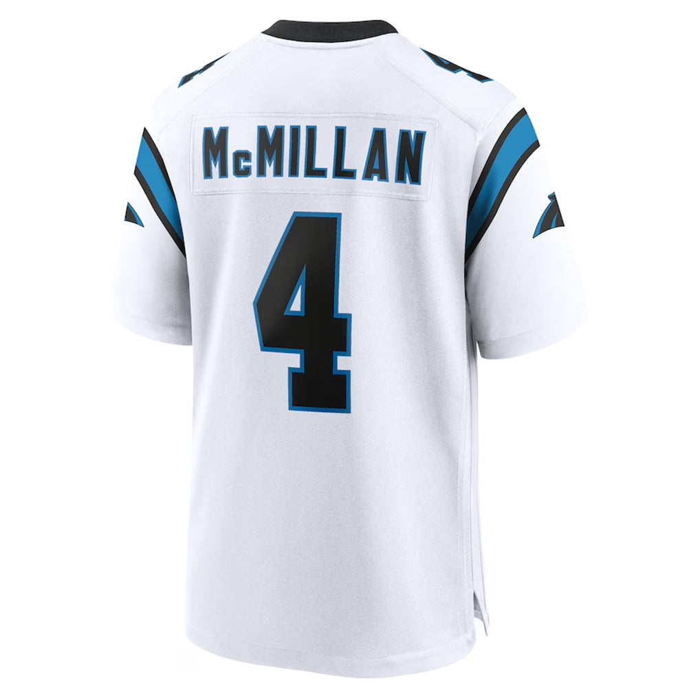 Fenge C.Panthers #4 Tetairoa McMillan Player White Home Game Stitched Jerseys