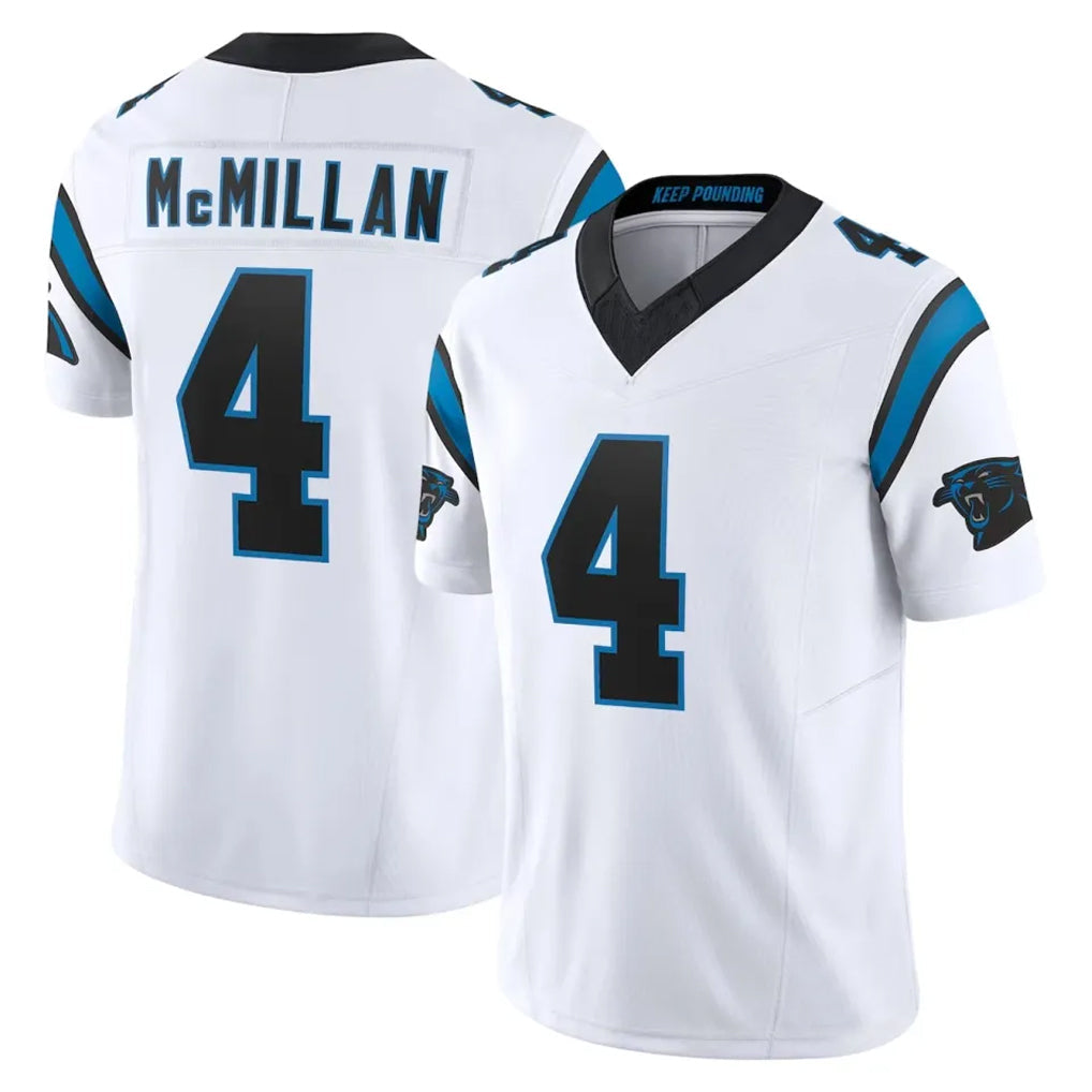Fenge C.Panthers #4 Tetairoa McMillan Player White Vapor F.U.S.E. Limited Home Game Stitched Jerseys