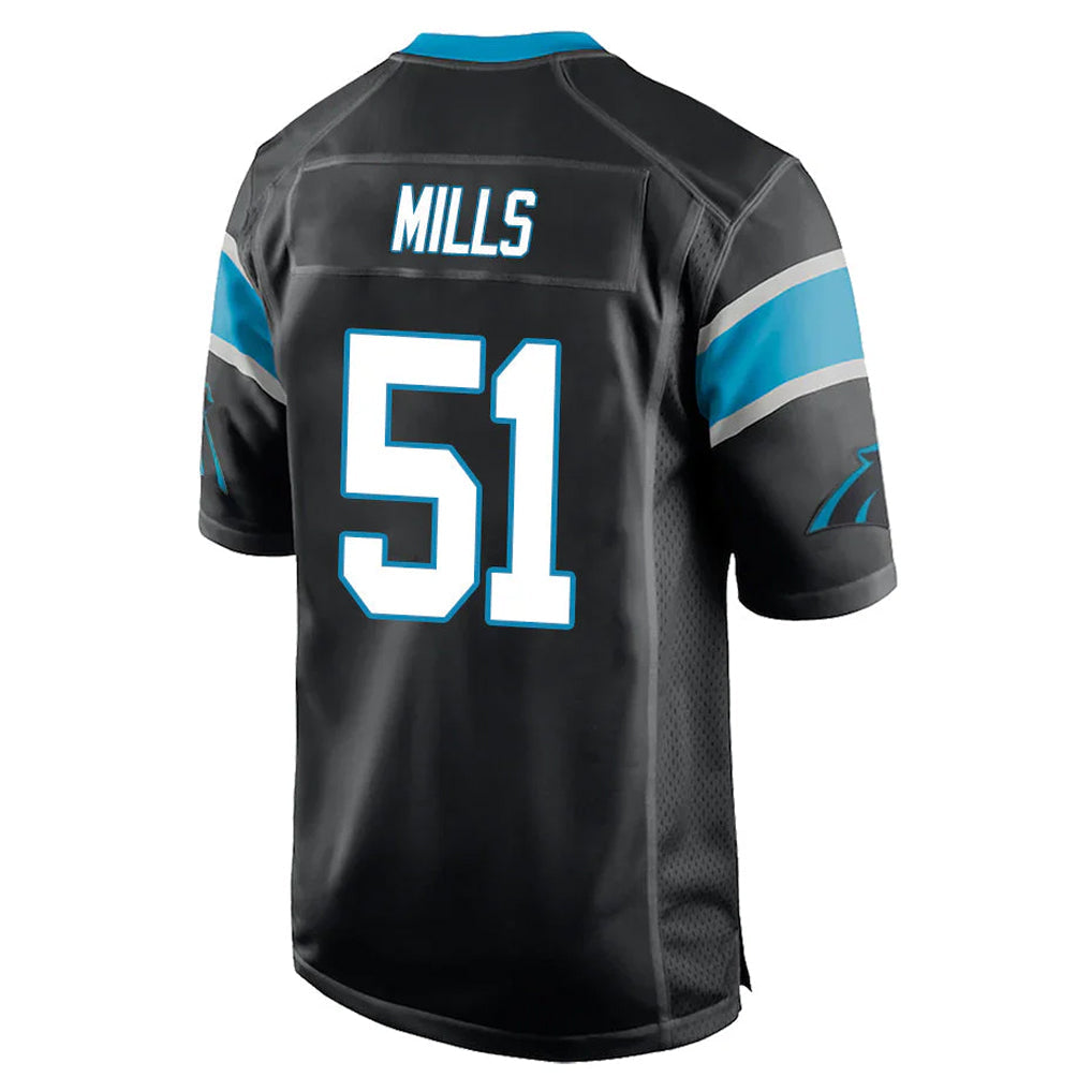 Fenge C.Panthers #51 Sam Mills Player Black Game Stitched Jerseys