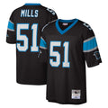 Fenge C.Panthers #51 Sam Mills Player Black Mitchell & Ness Legacy Replica Stitched Jerseys
