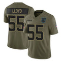 Fenge C.Panthers #55 Devin Lloyd Player Olive Salute to Service Limited Home Game Stitched Jerseys