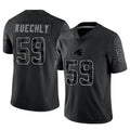 Fenge C.Panthers #59 Luke Kuechly Player Black REFLECTIVE Limited Stitched Jerseys