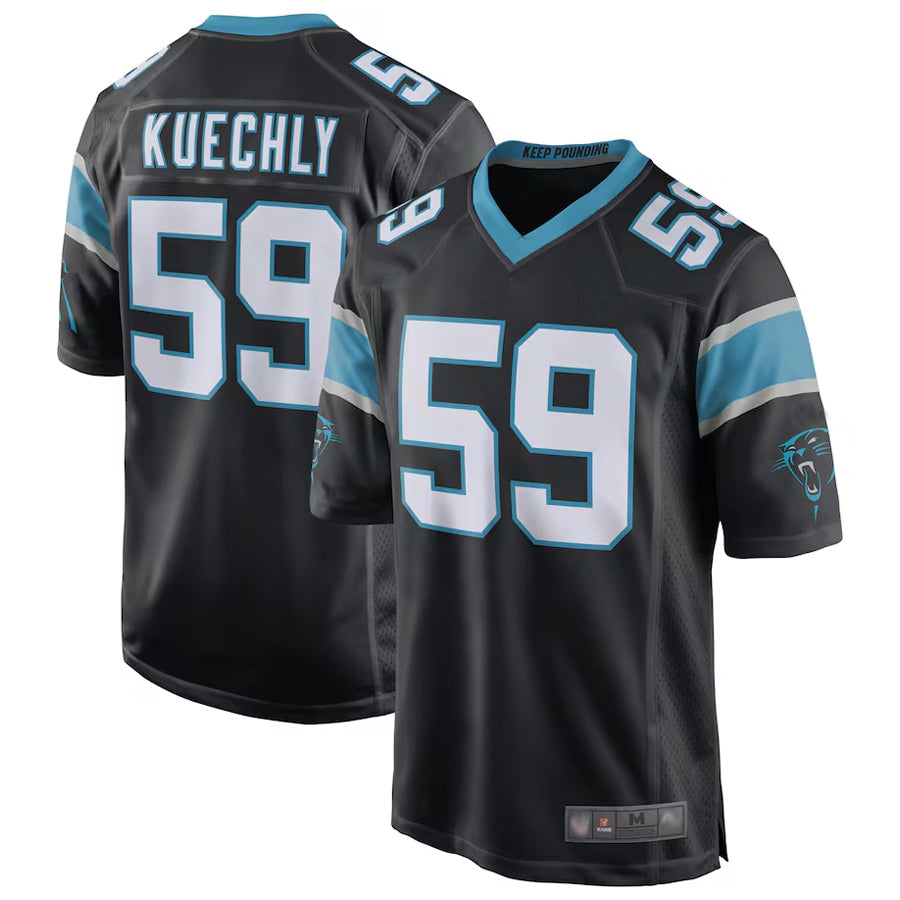 Fenge C.Panthers #59 Luke Kuechly Player b`Black Home Game Stitched Jerseys