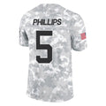 Fenge C.Panthers #5 Jaelan Phillips Player Arctic Camo Salute to Service Limited Game Stitched Jerseys
