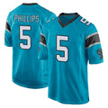 Fenge C.Panthers #5 Jaelan Phillips Player Blue Game Stitched Jerseys
