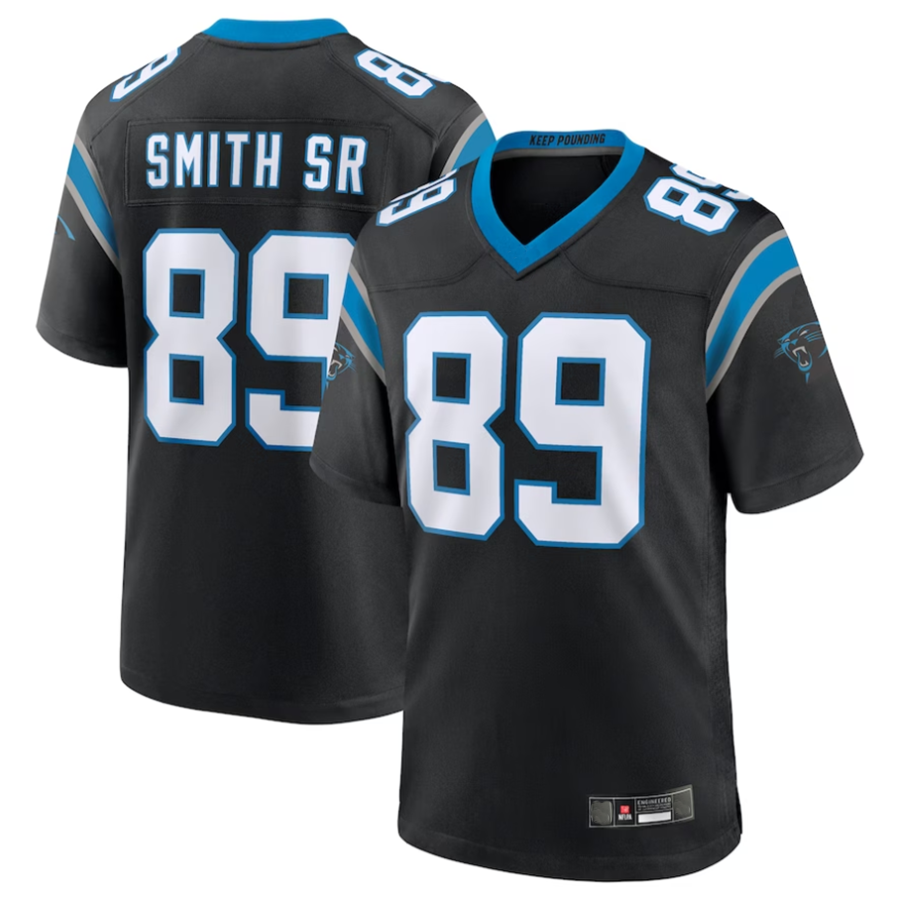 Fenge C.Panthers #89 Steve Smith Sr. Black Retired Player Game Stitched Jerseys