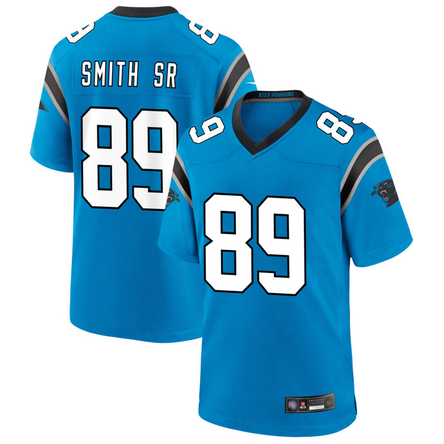 Fenge C.Panthers #89 Steve Smith Sr Player Blue Home Game Stitched Jerseys