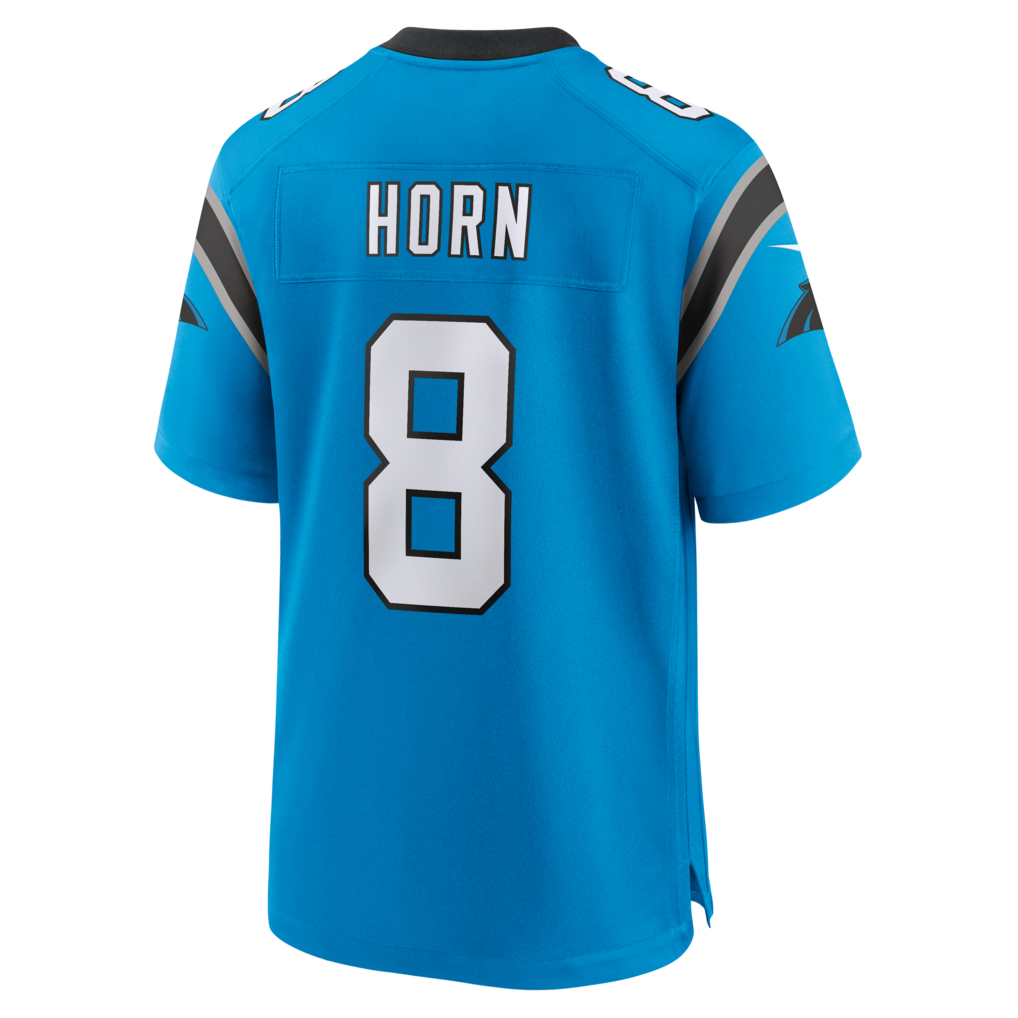 Fenge C.Panthers #8 Jaycee Horn Blue Alternate Game Stitched Jerseys