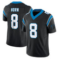 Fenge C.Panthers #8 Jaycee Horn Player Black Vapor F.U.S.E. Limited Home Game Stitched Jerseys