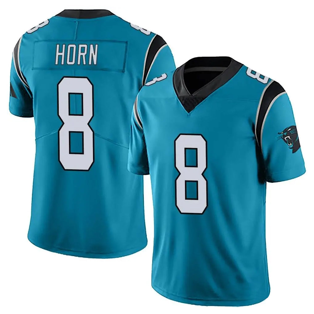 Fenge C.Panthers #8 Jaycee Horn Player Blue Vapor Untouchable Limited Game Stitched Jerseys