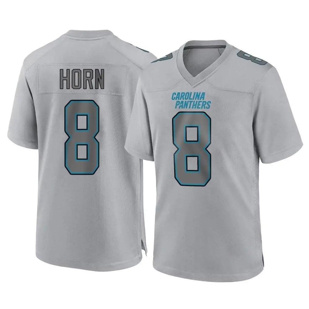 Fenge C.Panthers #8 Jaycee Horn Player Gray Atmosphere Fashion Game Stitched Jerseys