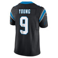 Fenge C.Panthers #9 Bryce Young Black Vapor F.U.S.E. Limited Stitched Jerseys