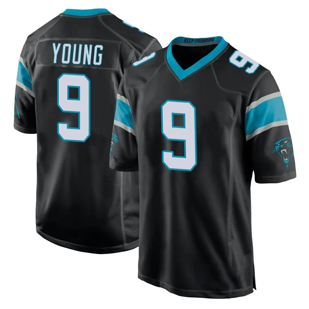Fenge C.Panthers #9 Bryce Young Player Black Game Stitched Jerseys