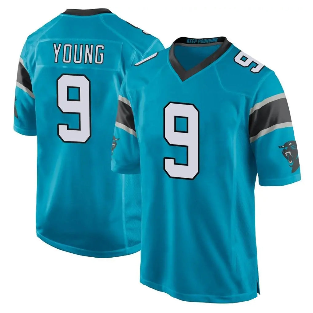 Fenge C.Panthers #9 Bryce Young Player Blue Game Stitched Jerseys