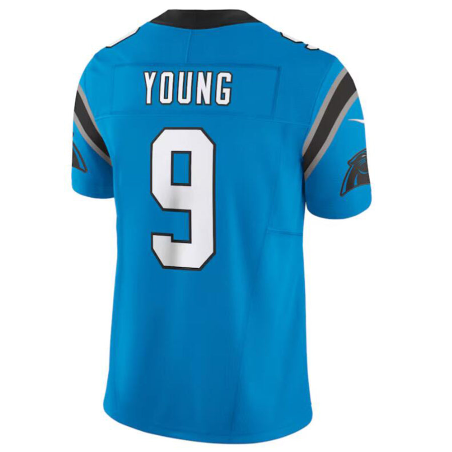 Fenge C.Panthers #9 Bryce Young Blue Vapor F.U.S.E. Limited Jersey American Stitched Jersey