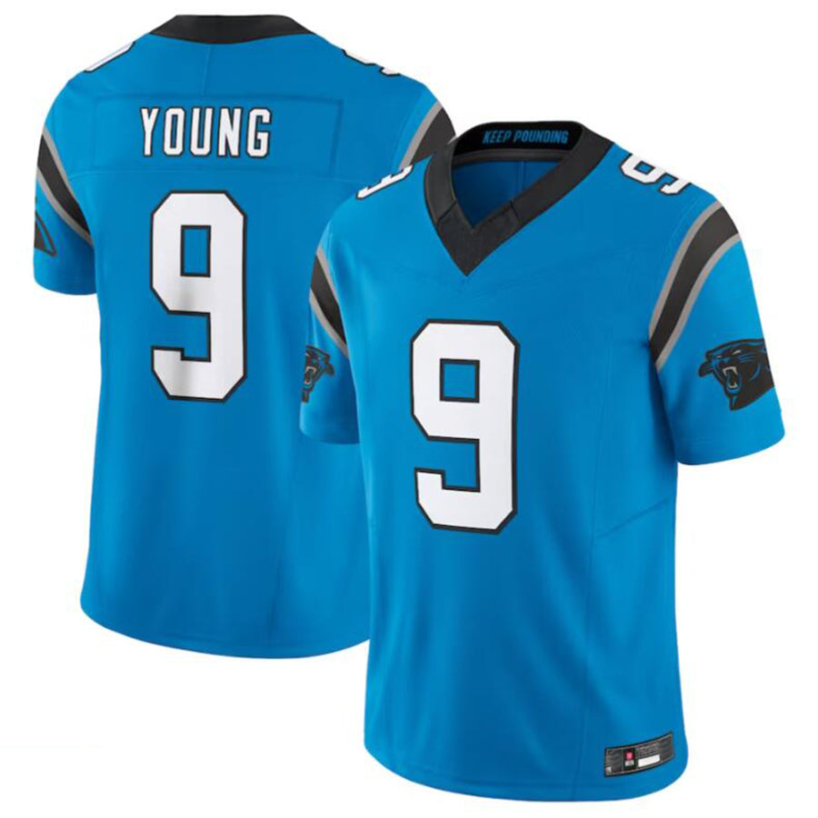 Fenge C.Panthers #9 Bryce Young Blue Vapor F.U.S.E. Limited Jersey American Stitched Jerseys