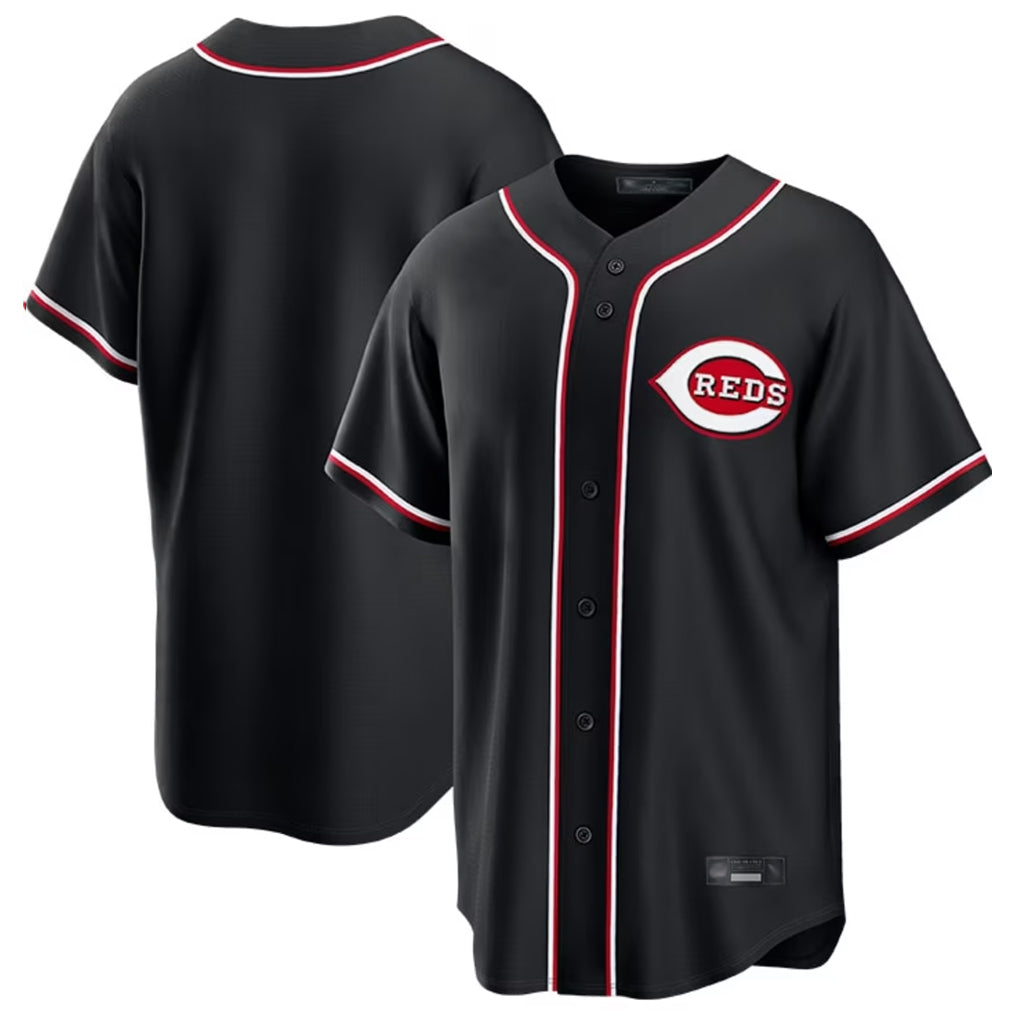 Fenge C.Reds Black Fashion Out Home Game Blank Player Stitched Jerseys