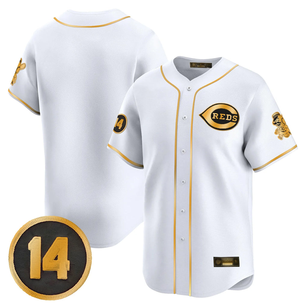 Fenge C.Reds White-Gold Vapor Premier Limited Home Blank Player Stitched Jerseys