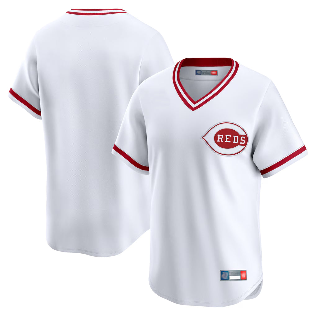 Fenge C.Reds White Cooperstown Collection Limited T-shirt Home Blank Player Stitched Jerseys