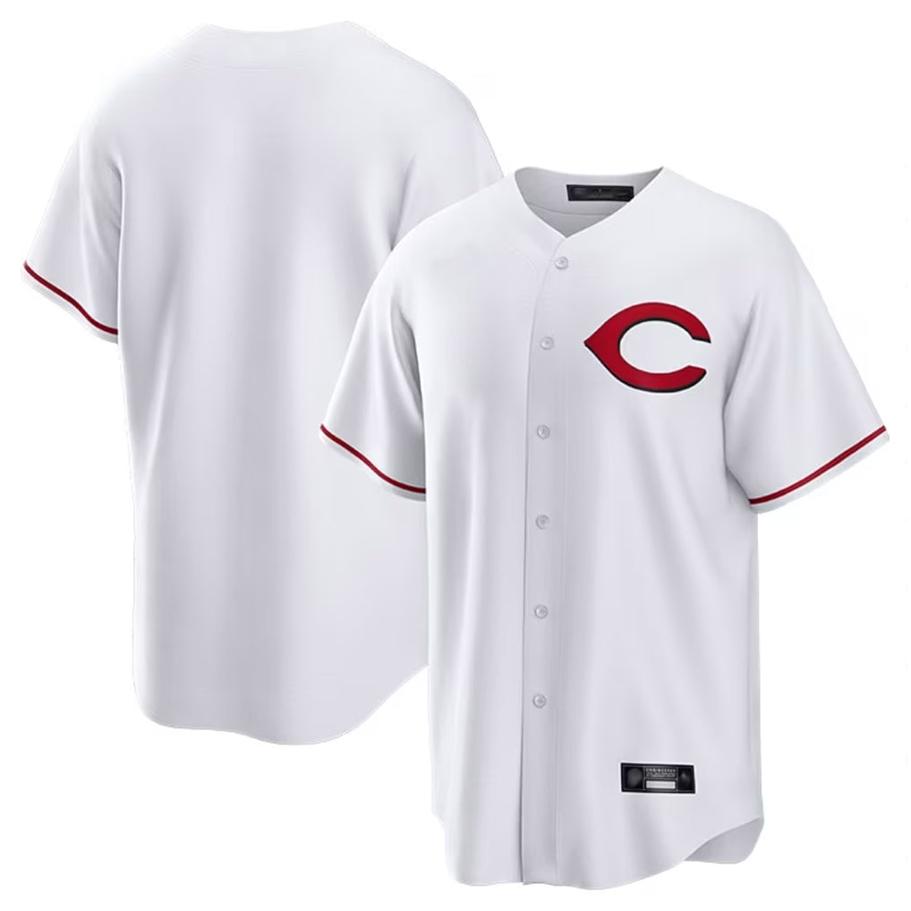 Fenge C.Reds White Home Game Blank Player Stitched Jerseys