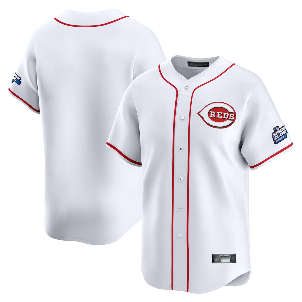 Fenge C.Reds White Home Limited Blank Player Stitched Jerseys