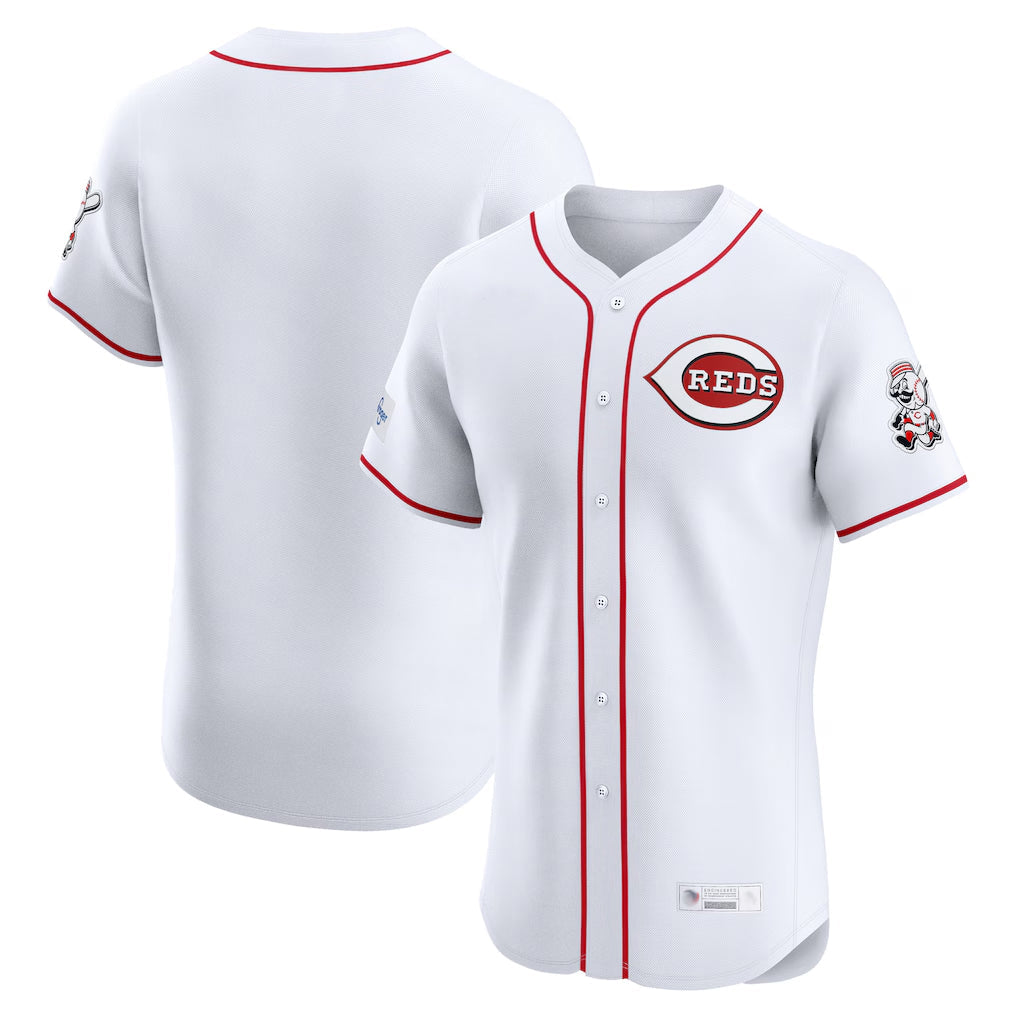 Fenge C.Reds White Limited Elite Home Blank Player Stitched Jerseys