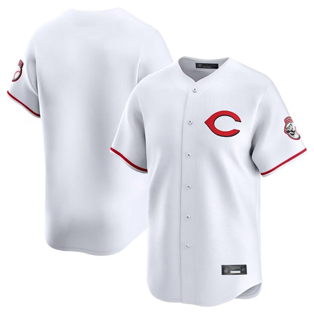 Fenge C.Reds White Limited Home Blank Player Stitched Jerseys