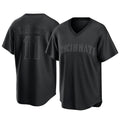 Fenge C.Reds #11 Barry Larkin Player Black T-shirt Game Home Stitched Jerseys