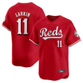 Fenge C.Reds #11 Barry Larkin Player Red Home Limited Stitched Jerseys