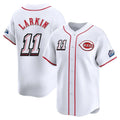 Fenge C.Reds #11 Barry Larkin Player White Speedway Classic Home Limited Stitched Jerseys