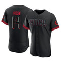 Fenge C.Reds #14 Pete Rose Player Black City Connect Limited Elite Home Stitched Jerseys