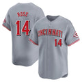 Fenge C.Reds #14 Pete Rose Player Gray Home Limited Stitched Jerseys