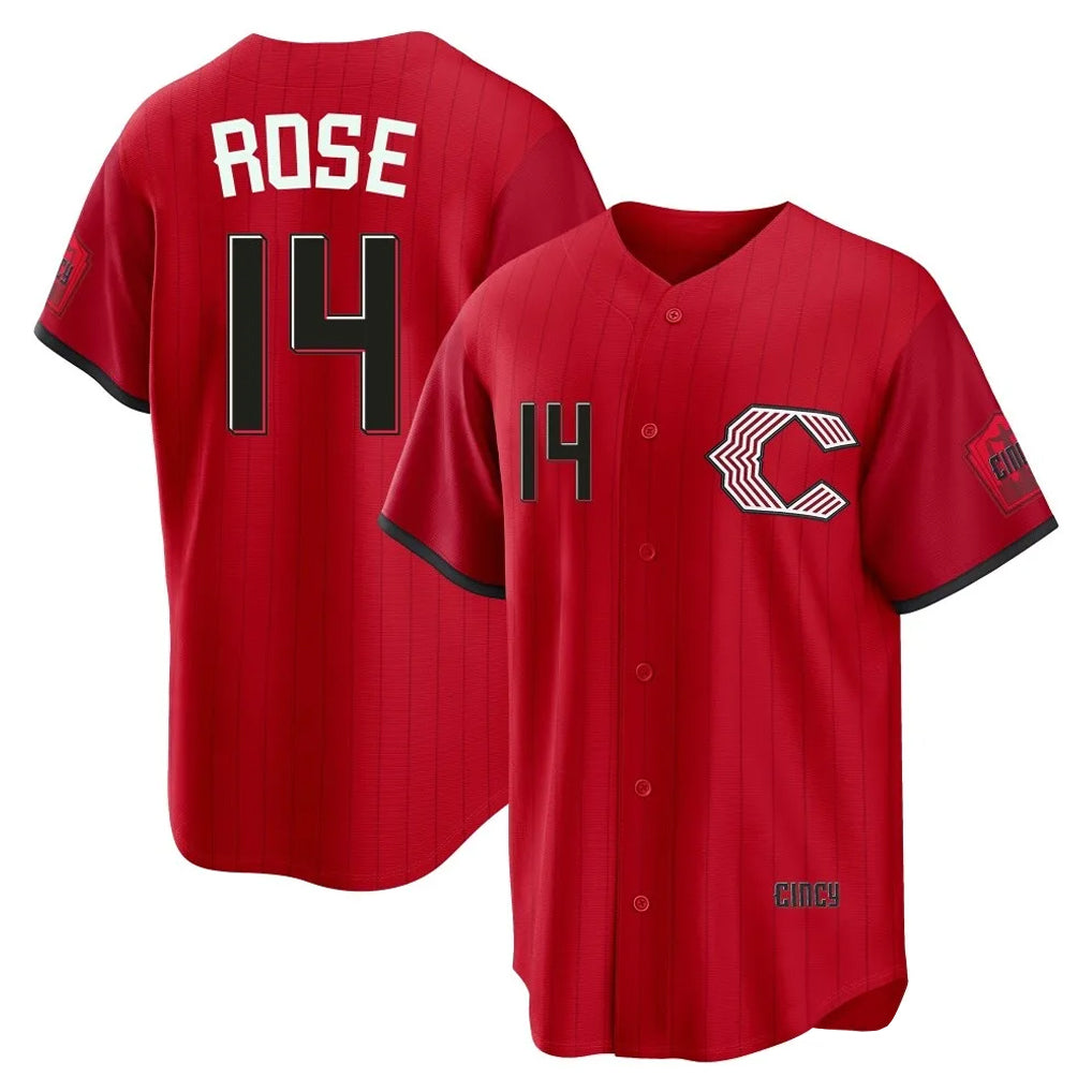 Fenge C.Reds #14 Pete Rose Player Red 2026 City Connect Home Game Stitched Jerseys
